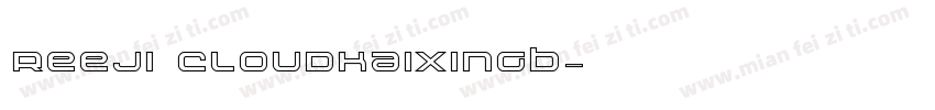 reeji cloudkaixinGB字体转换